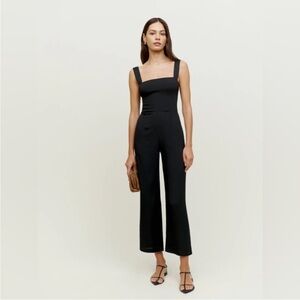 Reformation Classic Black Sleeveless Jumpsuit